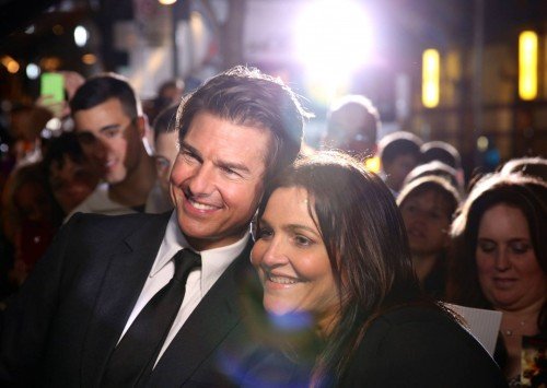 Tom Cruise mit seiner Tochter.