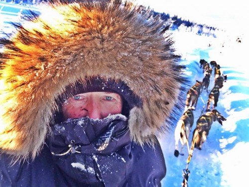 Gemeinsam mit den Huskies trotzte Alex Serdjukov der Kälte im Yukon