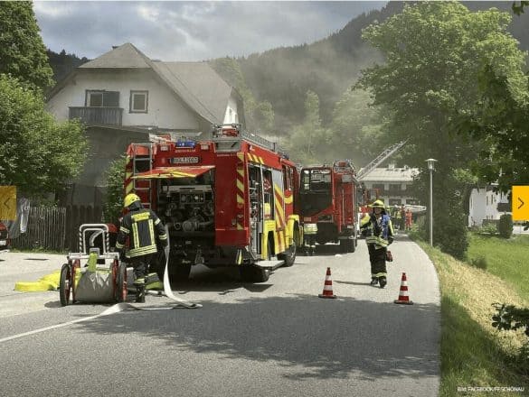 Feuerwehreinsatz in Königssee - Einsatzmänner bergen toten Hund.