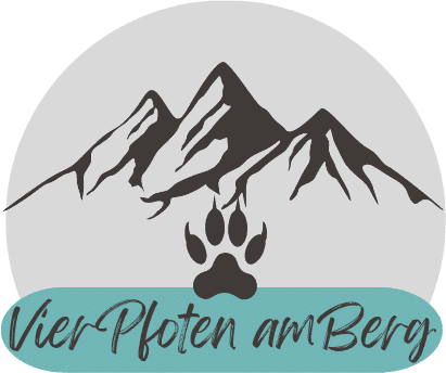 Logo vier Pfoten am Berg - die Hundezeitung