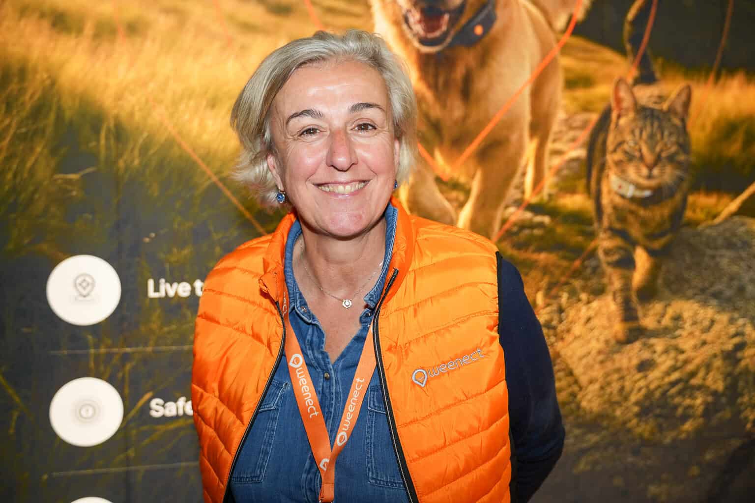 Bénédicte de Villemeur Vieille von Weenect am Messestand